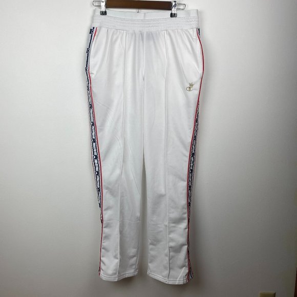 CHAMPION White Logo Track Pants - Picture 2 of 5